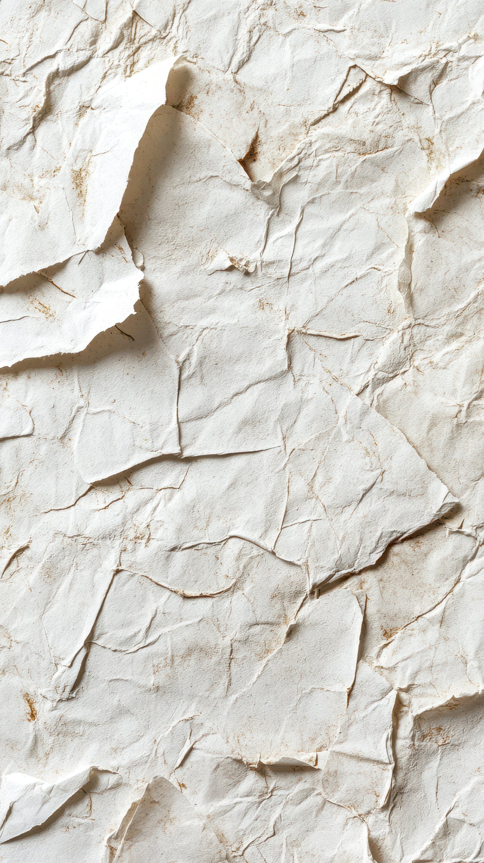 Crumpled textured paper creating an organic backdrop for creative projects and artistic design